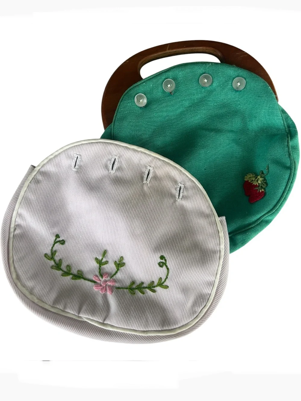 Vintage Kelly Green Bermuda Bag w Extra Cover